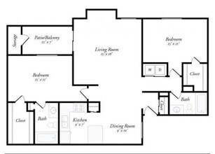 2 Bed/2 Bath 149 floor plan